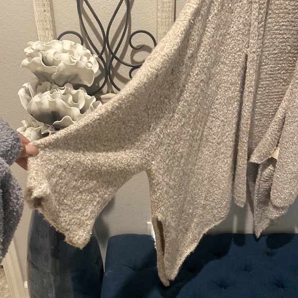 FREE PEOPLE BFF CARDIGAN IVORY MARBLED M NWOT NEVER WORN - Picture 4 of 8